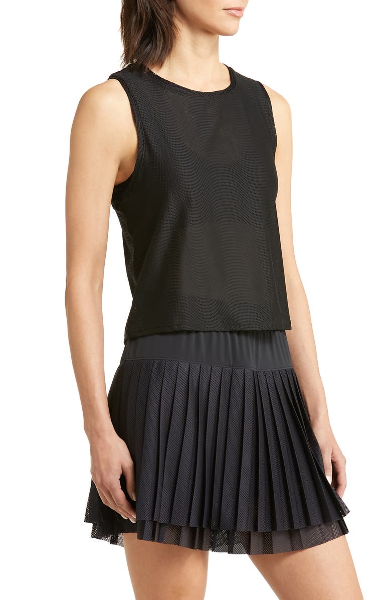 Zella Wave Mesh Crop Tank, Alternate, color, 