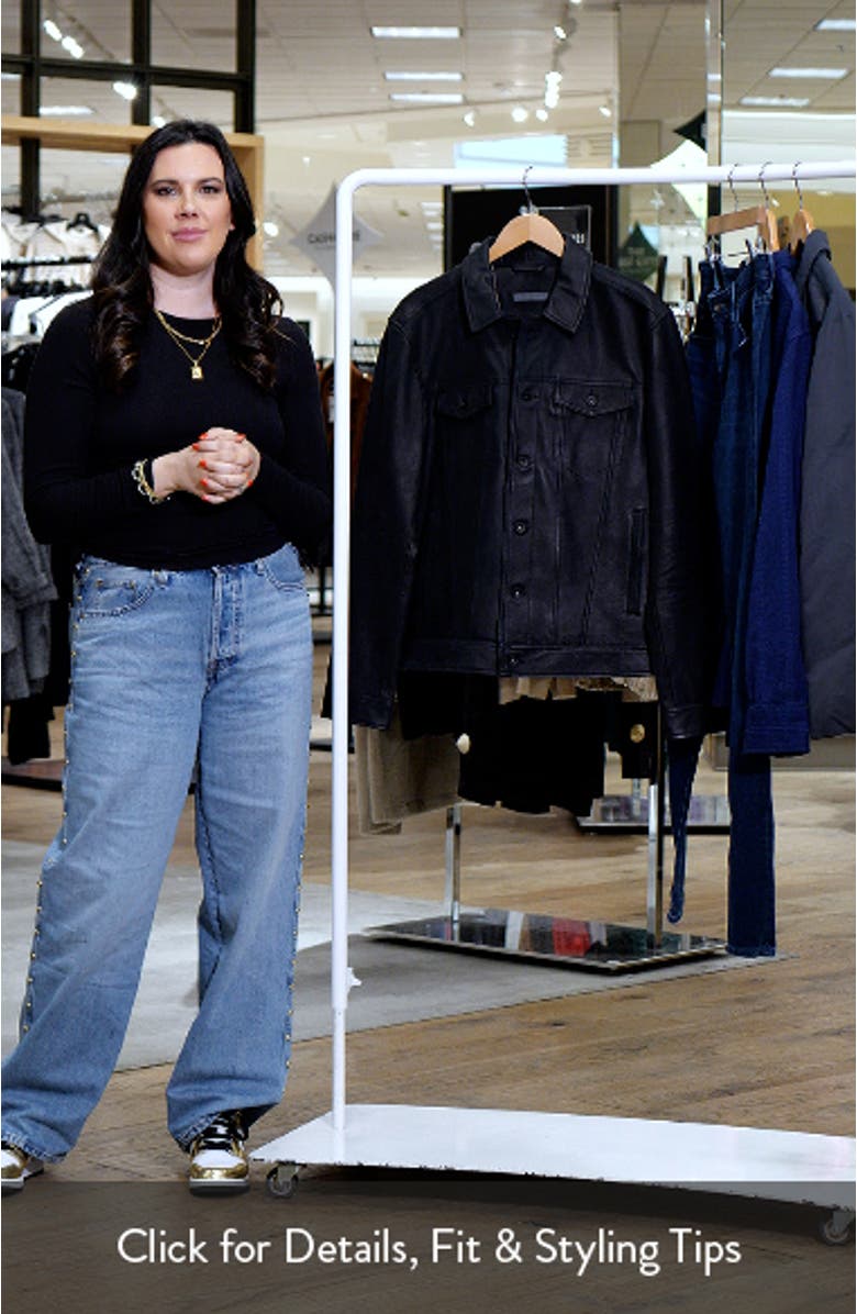 Crinkled Leather Jacket, sales video thumbnail