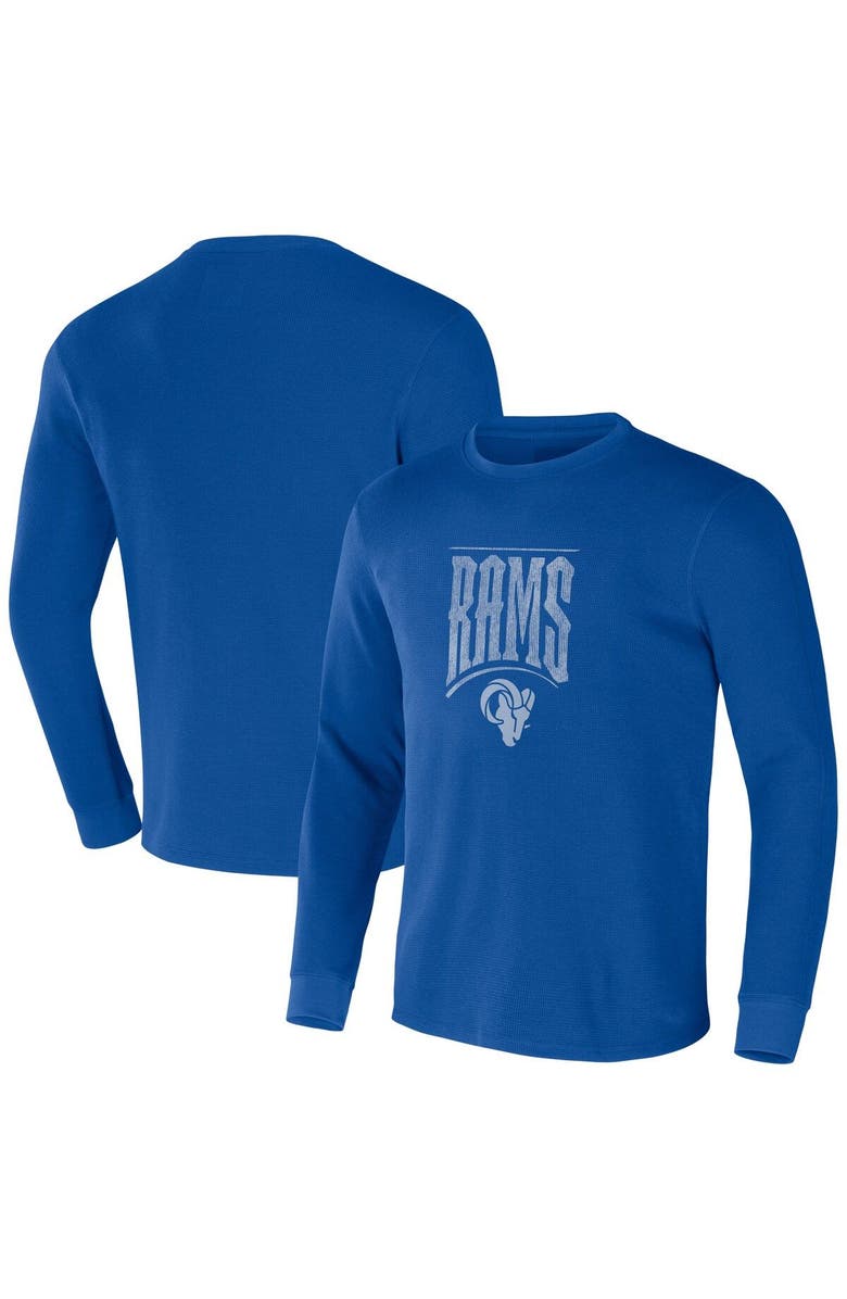 NFL X DARIUS RUCKER Men's NFL x Darius Rucker Collection by Fanatics Royal Los Angeles Rams Long Sleeve Thermal T-Shirt, Main, color, Royal
