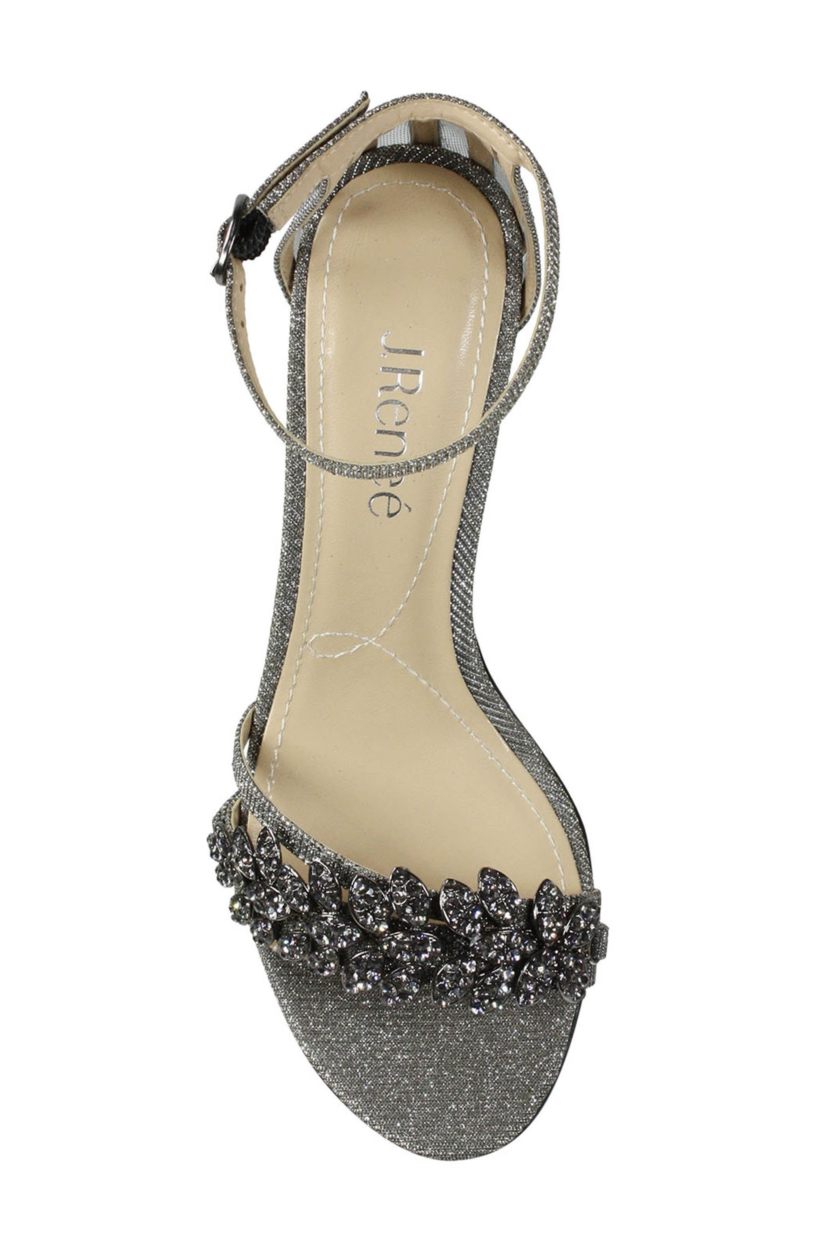 Mariabelle Ankle Strap Sandal, Alternate, color, PEWTER