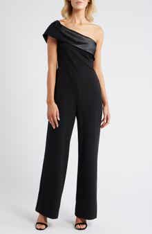 Eliza J One-Shoulder Jumpsuit