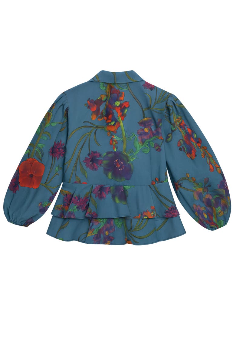 Florencia Davalos Lulu Jacket, Alternate, color, Pastel Blue Floral Vine