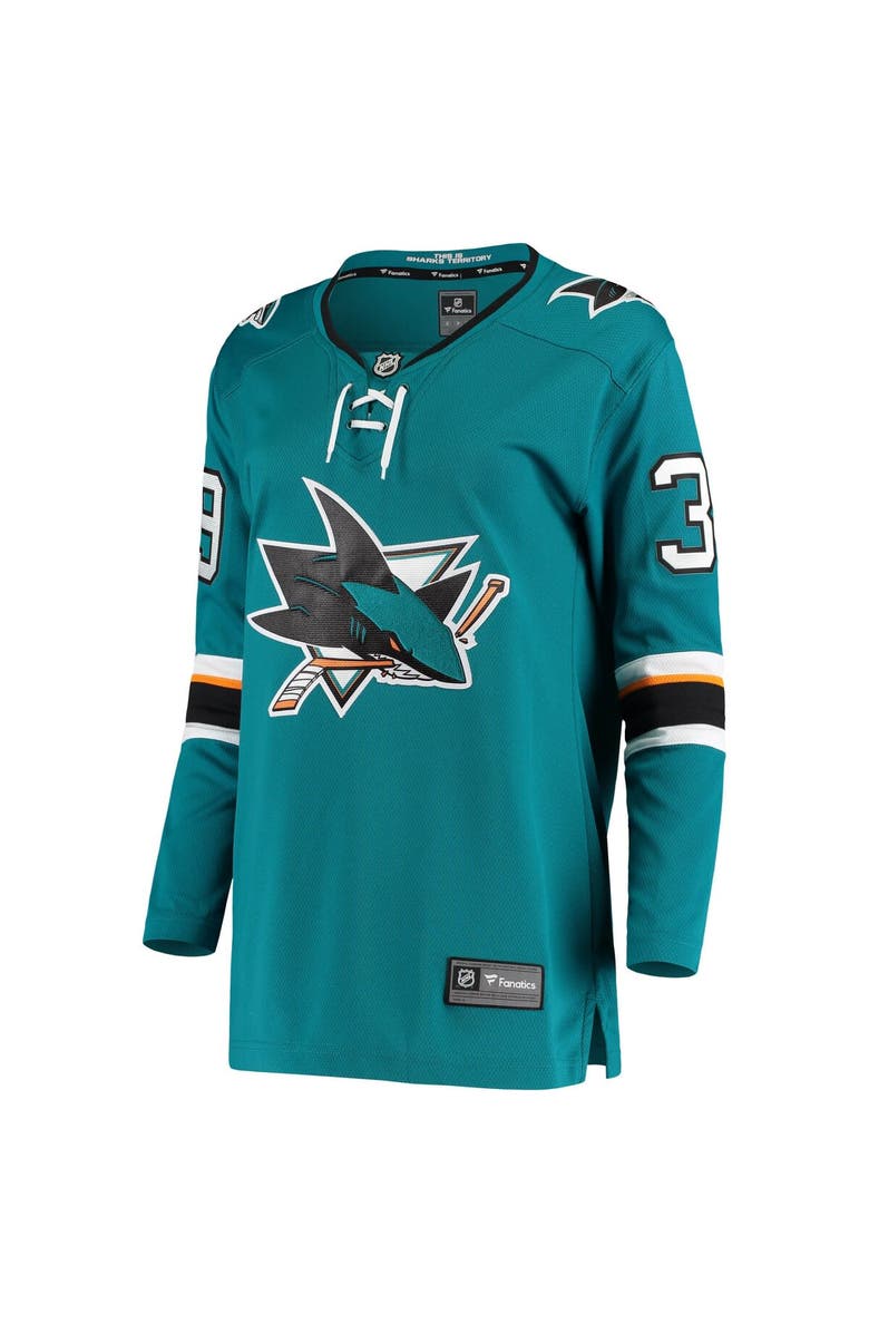 FANATICS Women's Fanatics Branded Logan Couture Teal San Jose Sharks Breakaway Home Player Jersey, Alternate, color, Teal