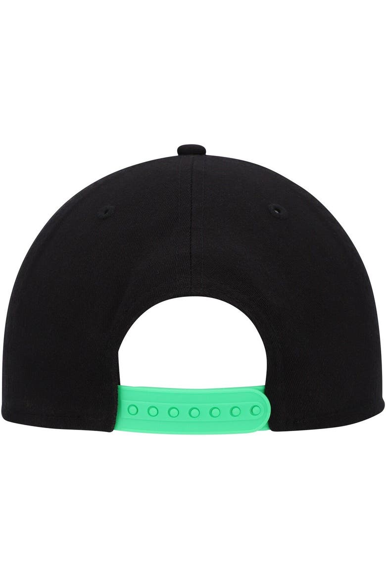 Men's New Era  Black Austin FC Heritage The Golfer Snapback Hat, Alternate, color, Black