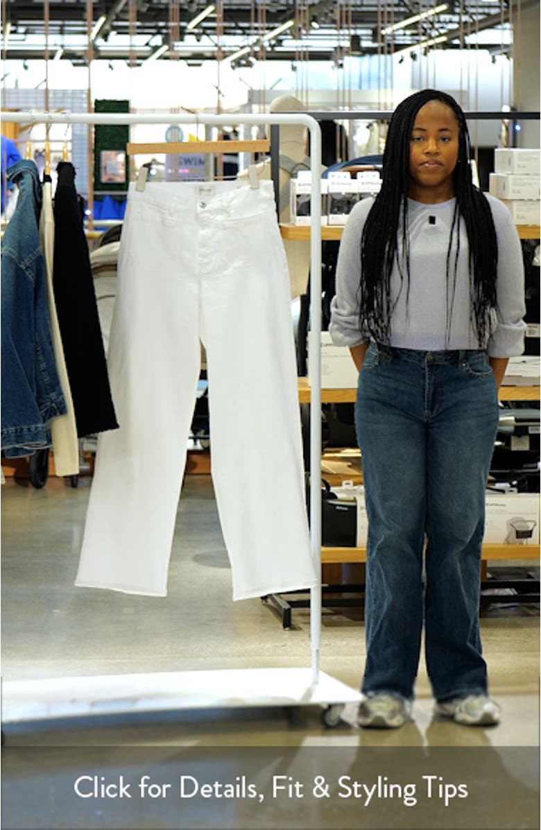 Le Slim Palazzo Patch Pocket High Waist Wide Leg Jeans, sales video thumbnail