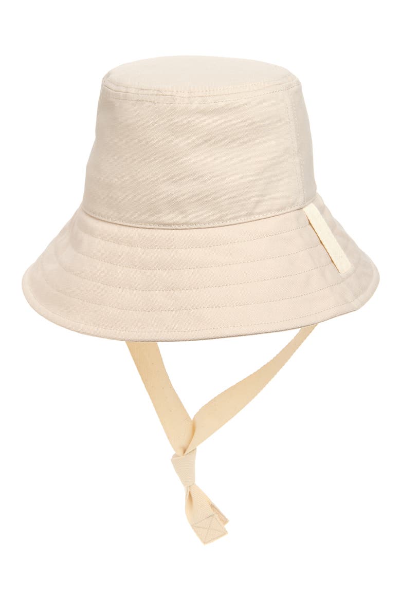Script Cotton Bucket Hat, Alternate, color, KHAKI