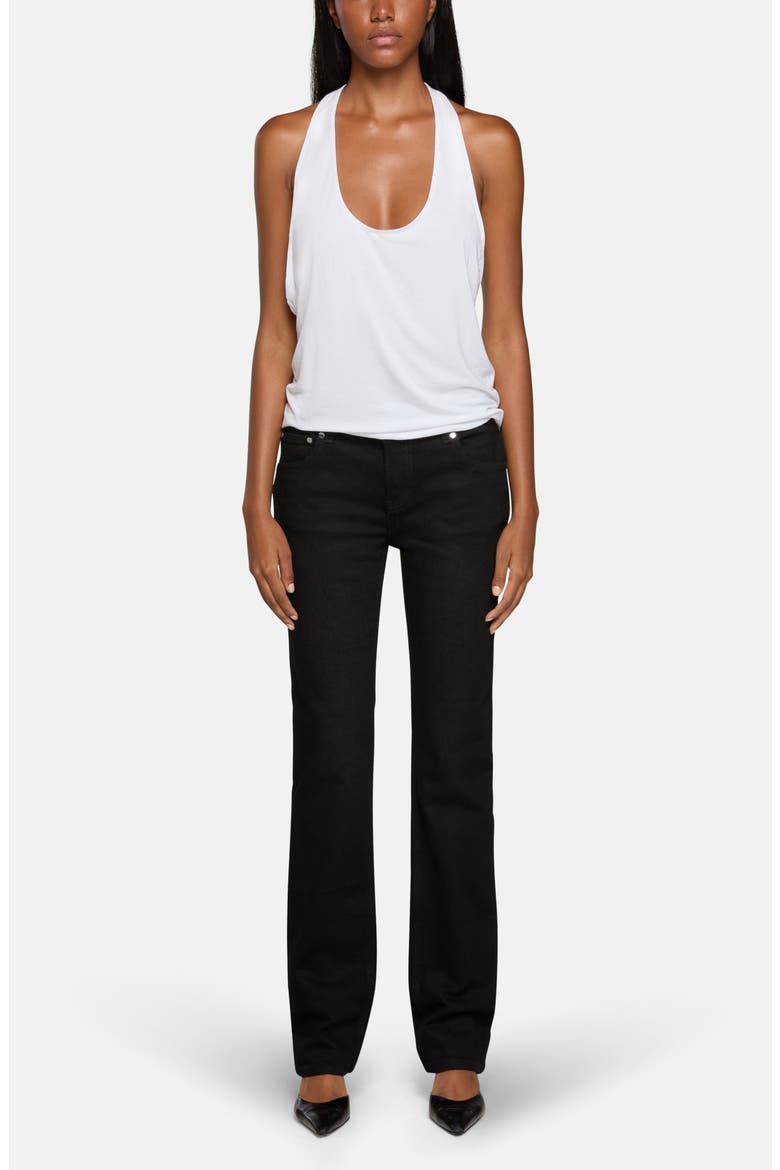 Lennon Slim Straight Jeans, Alternate, color, NOIR