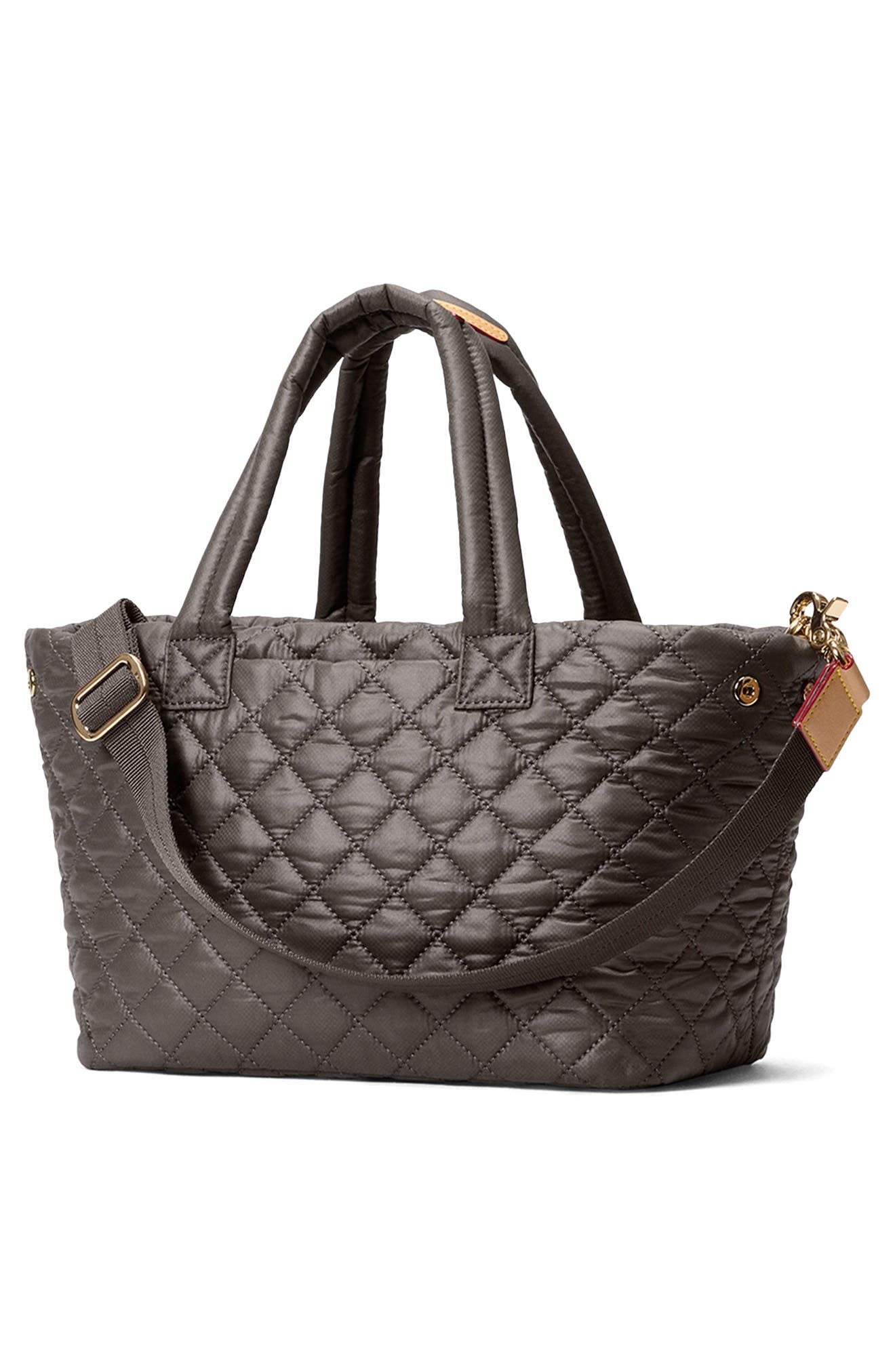 MZ Wallace Small Metro Quilted Nylon City Tote, Alternate, color, Magnet