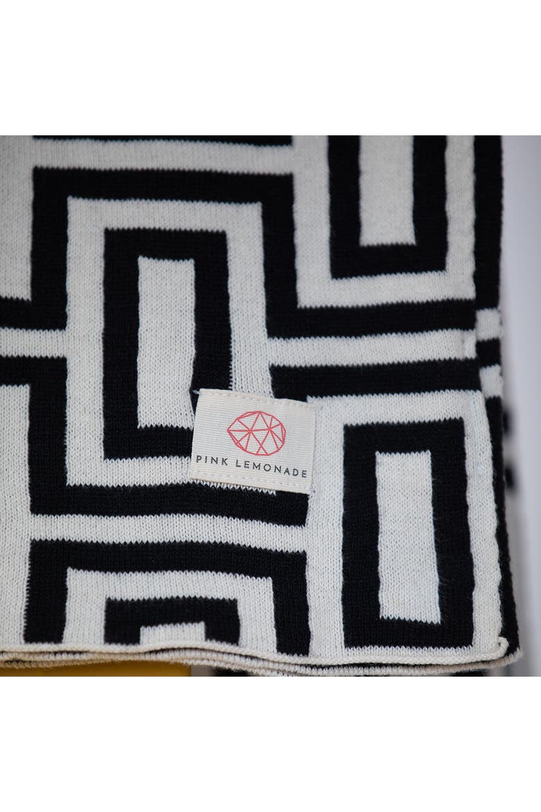 Galaxy Organic Cotton Throw Blanket, Alternate, color, Black