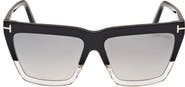 TOM FORD Eden 56mm Gradient Geometric Sunglasses