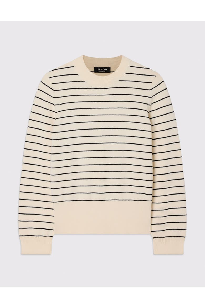Classic Stripe Cotton Knit Jumper, Alternate, color, Ivor/Multi