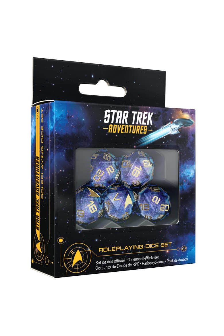 Star Trek Adventures Second Edition Roleplaying Dice Set, Main, color, Multicolored