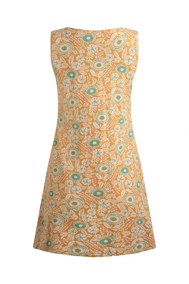Indus Printed Jersey Tunic, Alternate, color, Deep Amber
