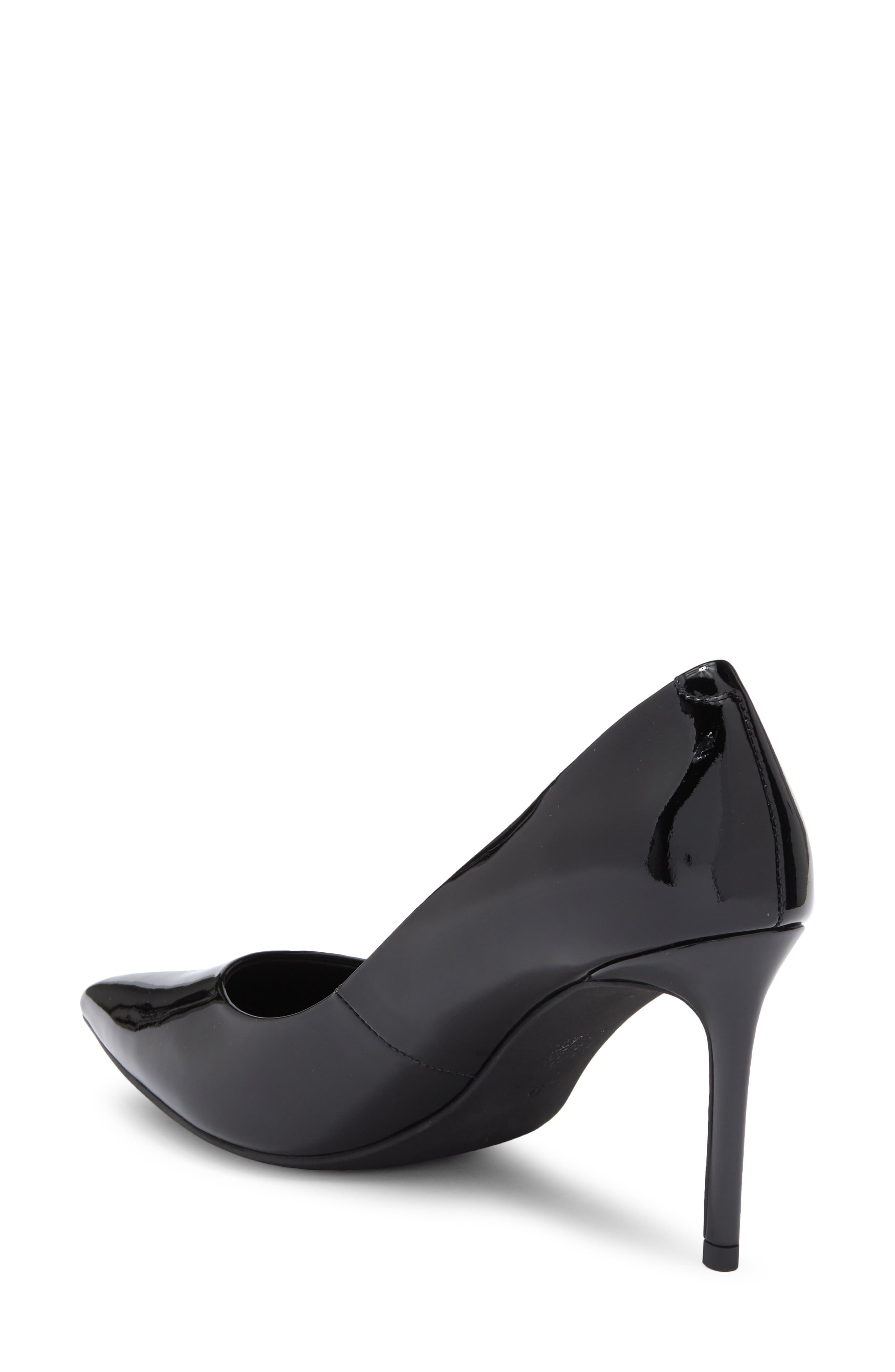 Jeffrey Campbell Nikia Pointed Toe Pump, Alternate, color, Black Patent
