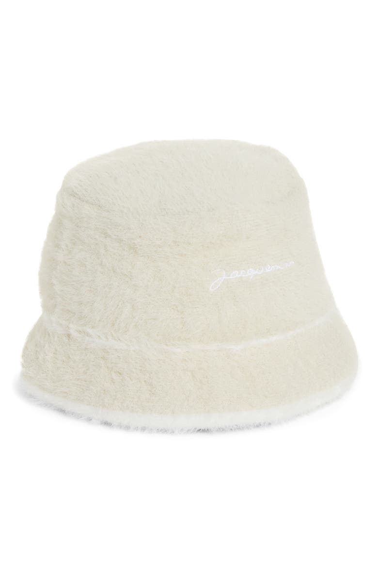Le Bob Neve Faux Fur Bucket Hat, Main, color, OFF-WHITE