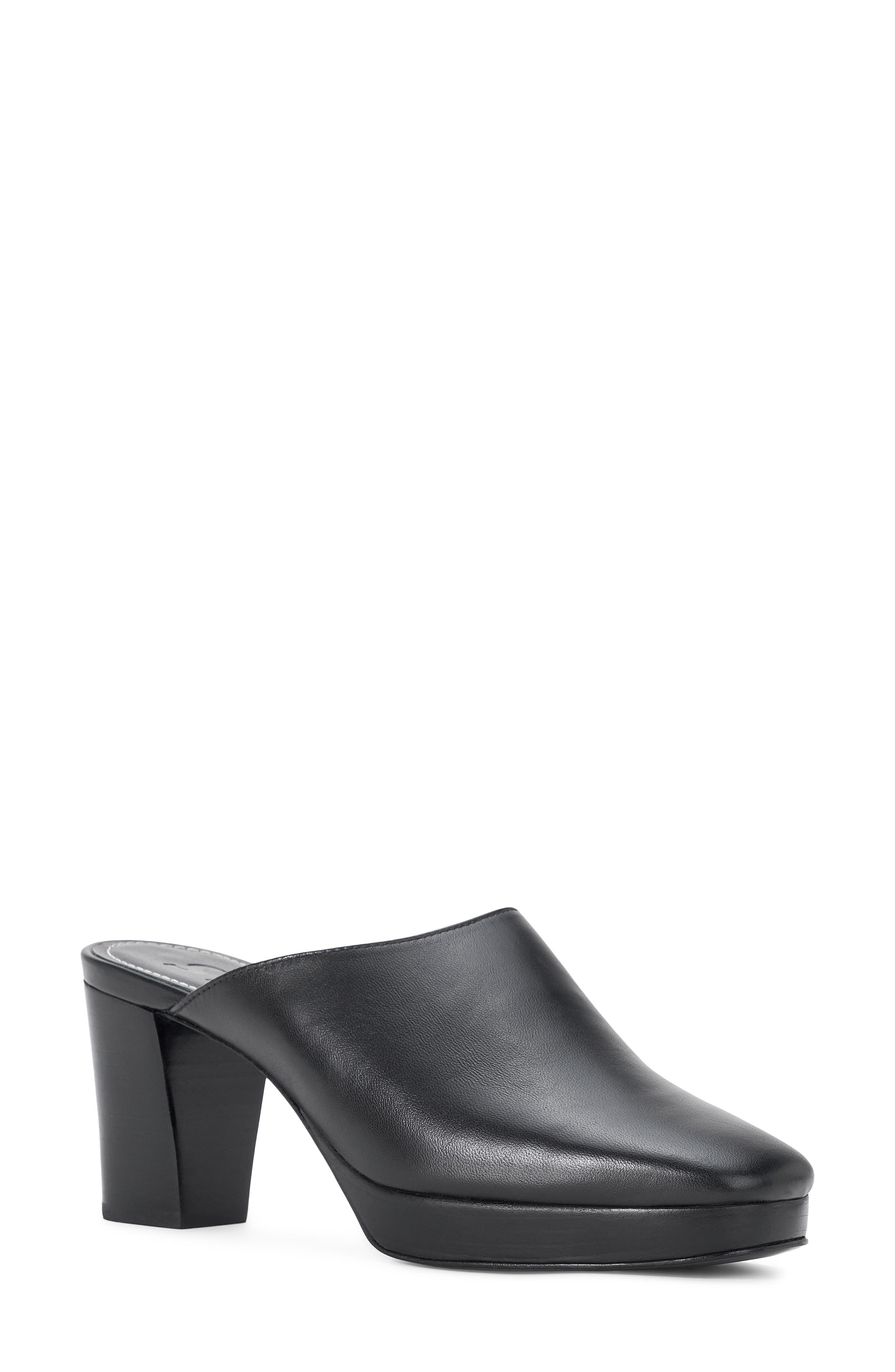 Monica Heeled Mule, Main, color, BLACK