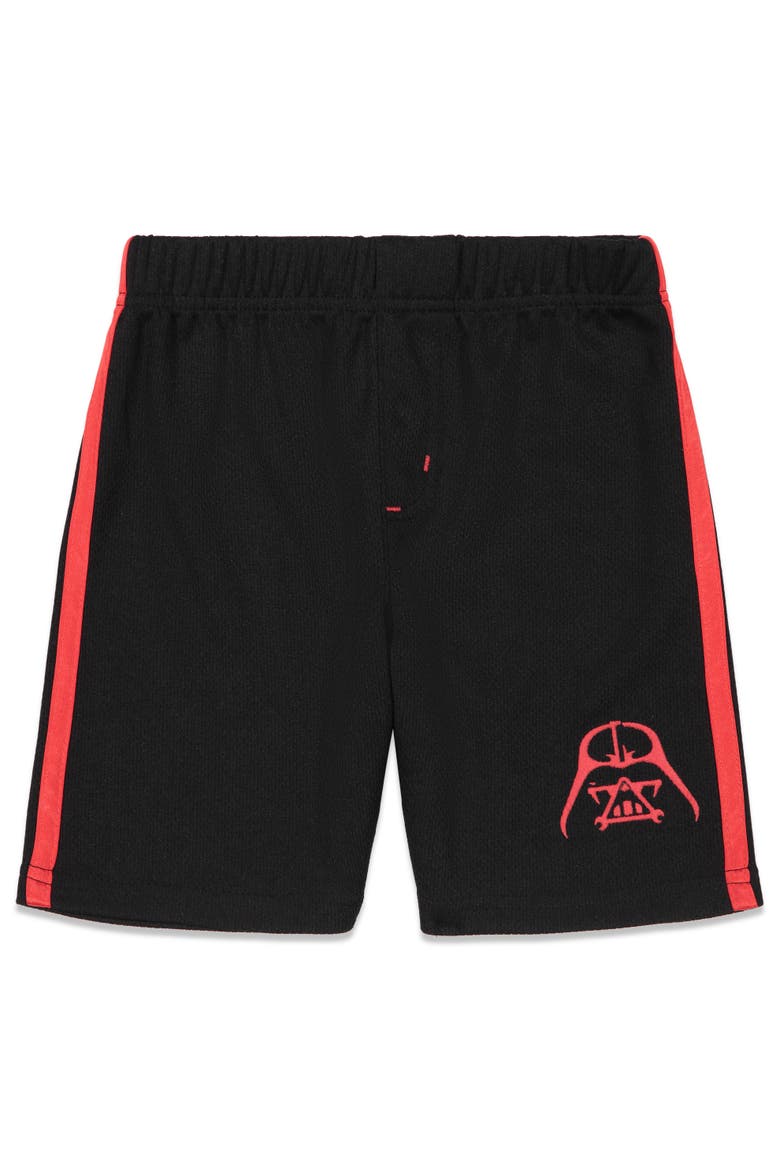 Darth Vader Cosplay T-Shirt Shorts and Cape Set, Alternate, color, Darth Vader Black