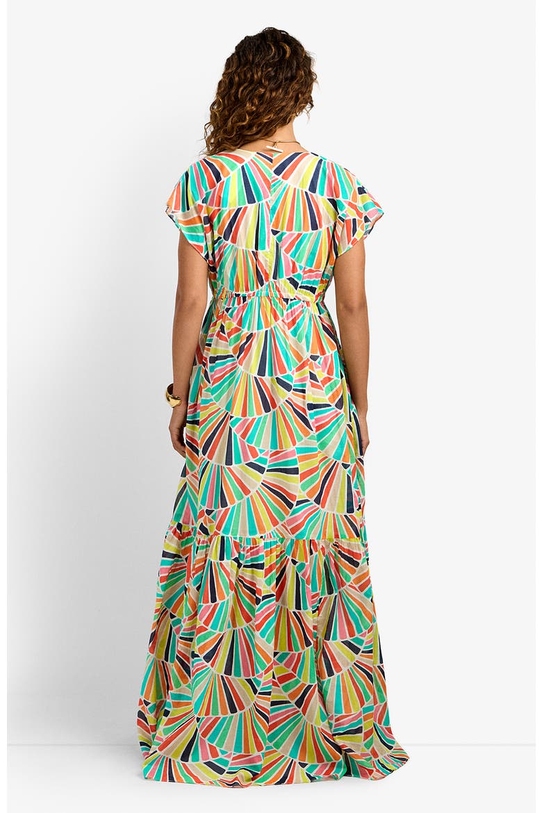 Capecod Printed Dress, Alternate, color, Coppelia