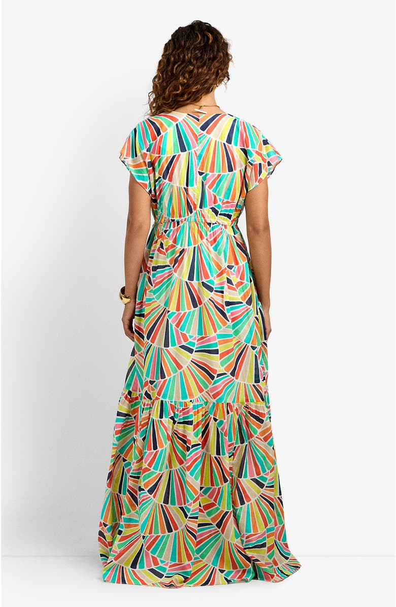 Trina Turk Capecod Printed Dress, Alternate, color, Coppelia