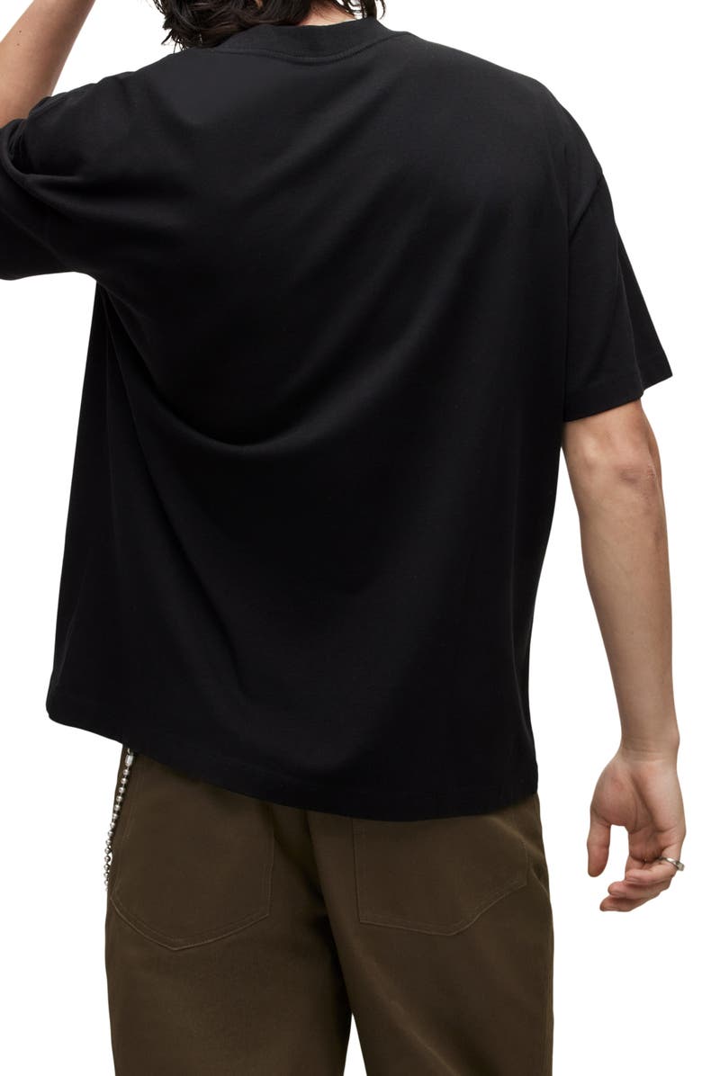 AllSaints Subverse Logo Graphic Tee, Alternate, color, Jet Black