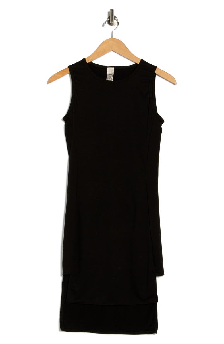 GO COUTURE High/Low Jersey Minidress, Alternate, color, Black