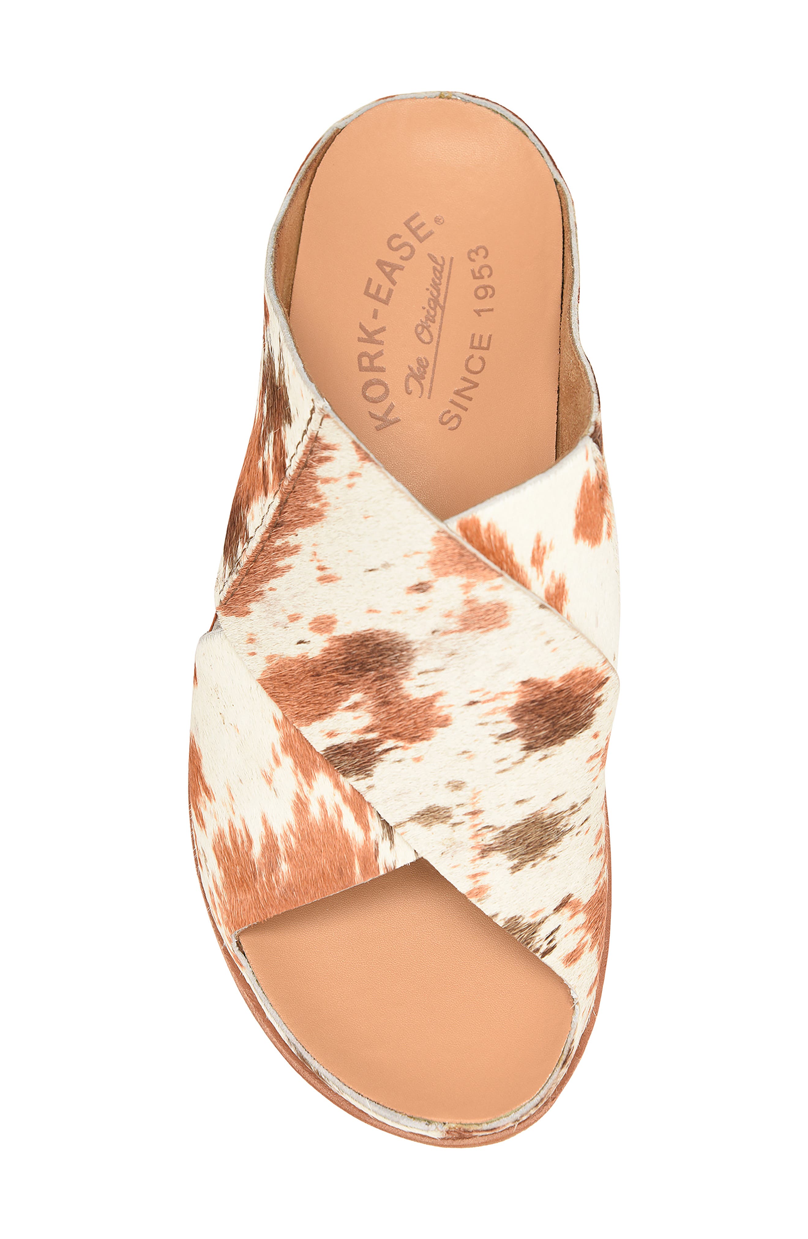 Kork-Ease<sup>®</sup> Tutsi Genuine Calf Hair Platform Slide Sandal, Alternate, color, Multi Calf Hair