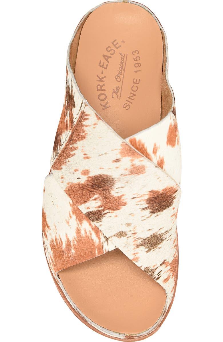 Kork-Ease<sup>®</sup> Tutsi Genuine Calf Hair Platform Slide Sandal, Alternate, color, Multi Calf Hair