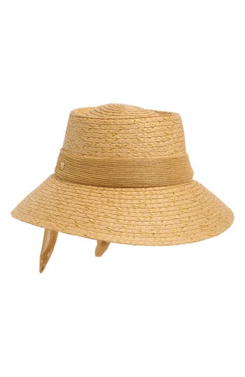 Vince Camuto Metallic Bucket Hat In Tan