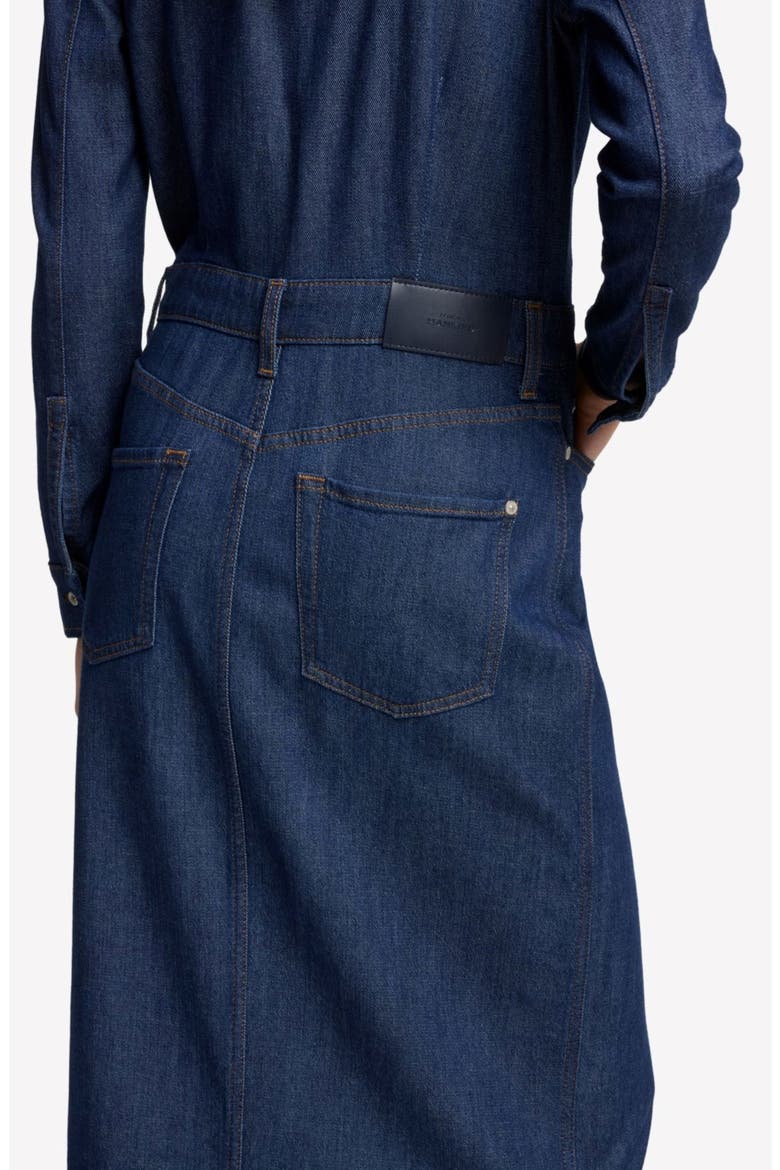 Long Sleeve Denim Midi Dress, Alternate, color, HALONA