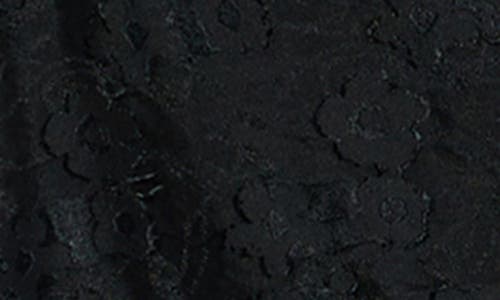 Lost + Wander Petal Veil Jacquard Minidress In Black