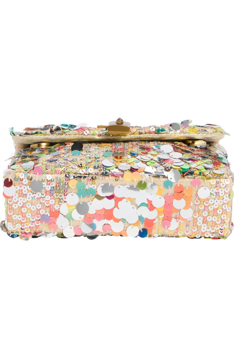 Kurt Geiger London Sequin Mini Brixton Crossbody Bag, Alternate, color, Silver Multi
