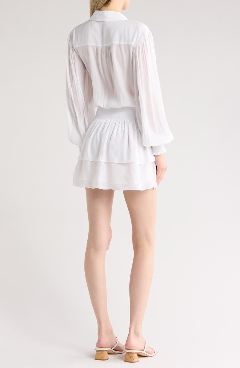 Ramy Brook Lynnette Long Sleeve Dress, Alternate, color, Ivory