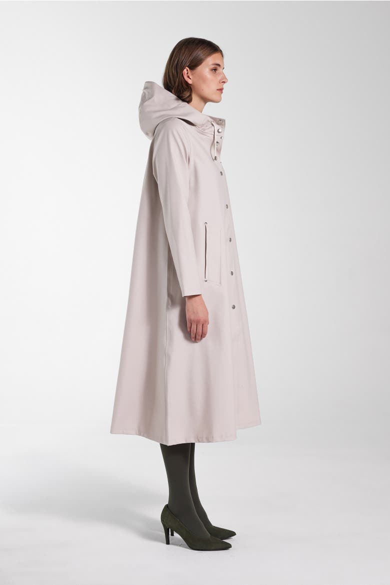 Mosebacke Long Raincoat, Alternate, color, Light Sand