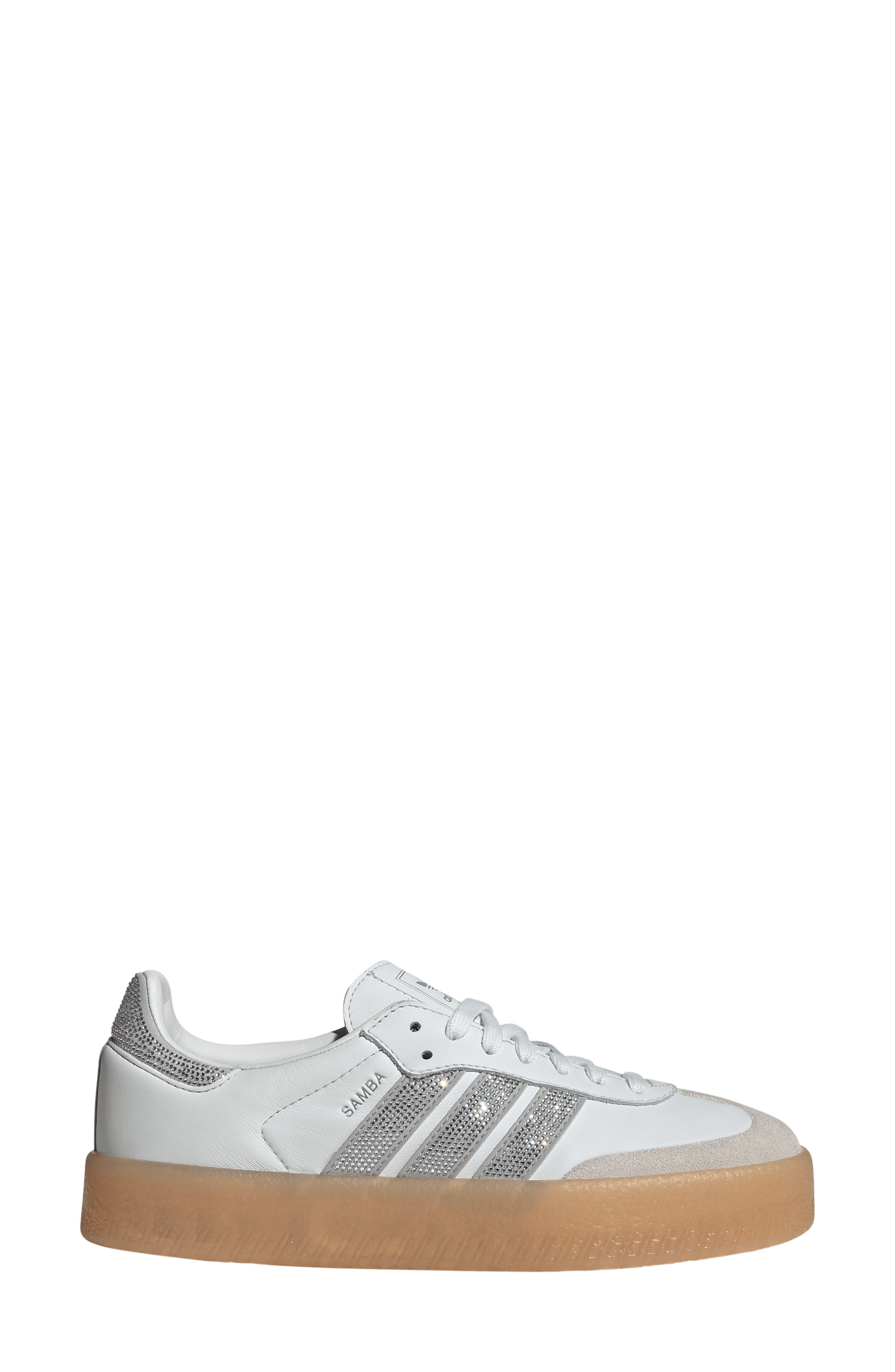 Sambae Sneaker, Alternate, color, CRYSTAL WHITE/ SILVER/ GUM4