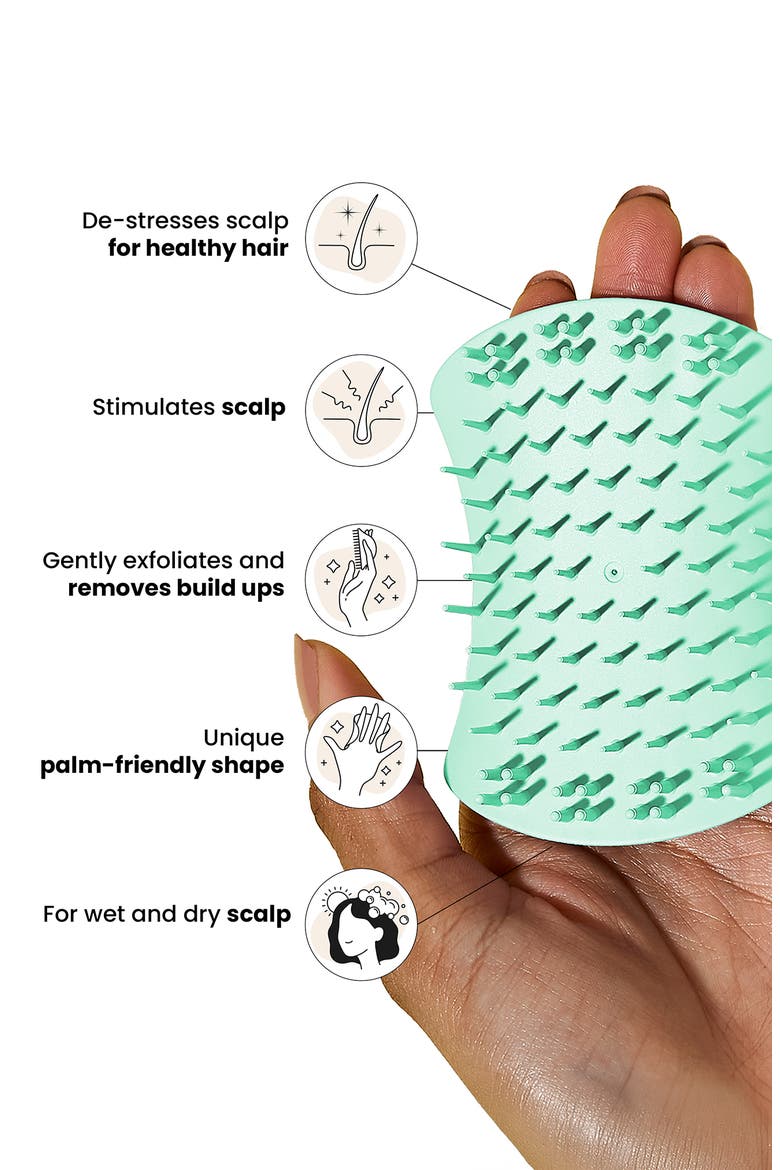 The Scalp Exfoliator & Massager Brush, Alternate, color, MINT
