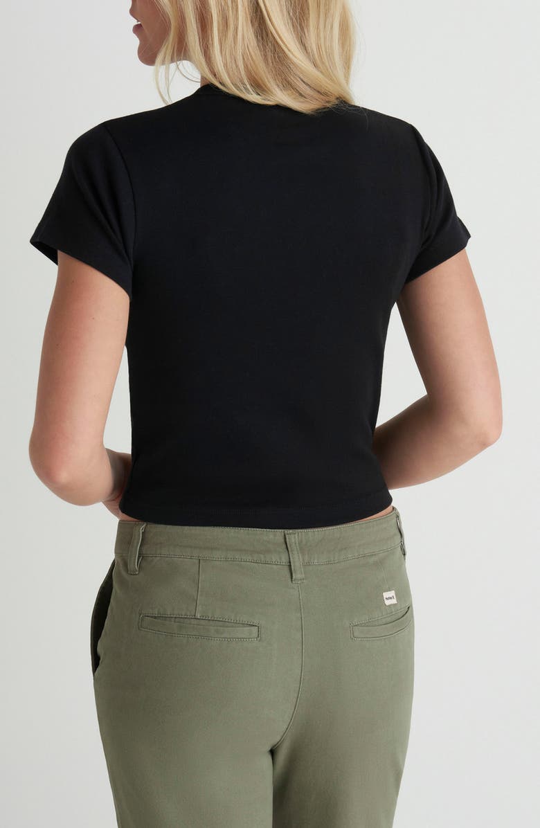 Hurley El Dorado Baby Tee, Alternate, color, Black