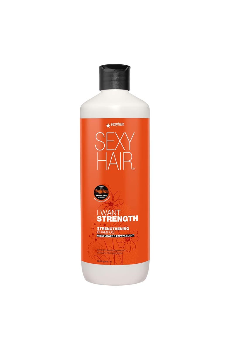 SEXY HAIR SexyHair I Want Strength Strengthening Shampoo 33.8 oz, Main, color, N/A