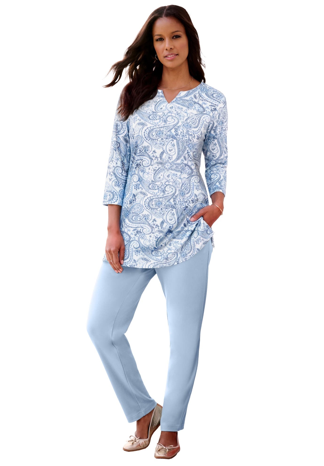 BLUE FLORAL PAISLEY