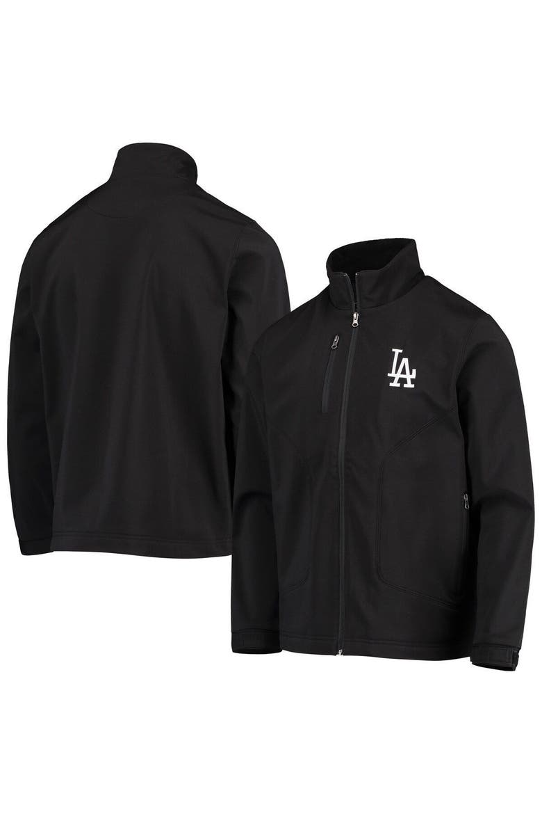 Men's G-III Sports by Carl Banks Black Los Angeles Dodgers Strong Side Full-Zip Jacket, Main, color, Black