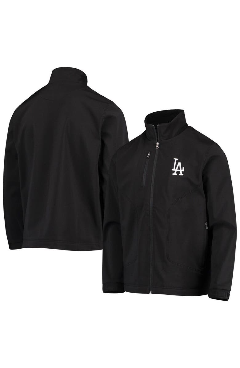 G-III SPORTS BY CARL BANKS Men's G-III Sports by Carl Banks Black Los Angeles Dodgers Strong Side Full-Zip Jacket, Main, color, 
