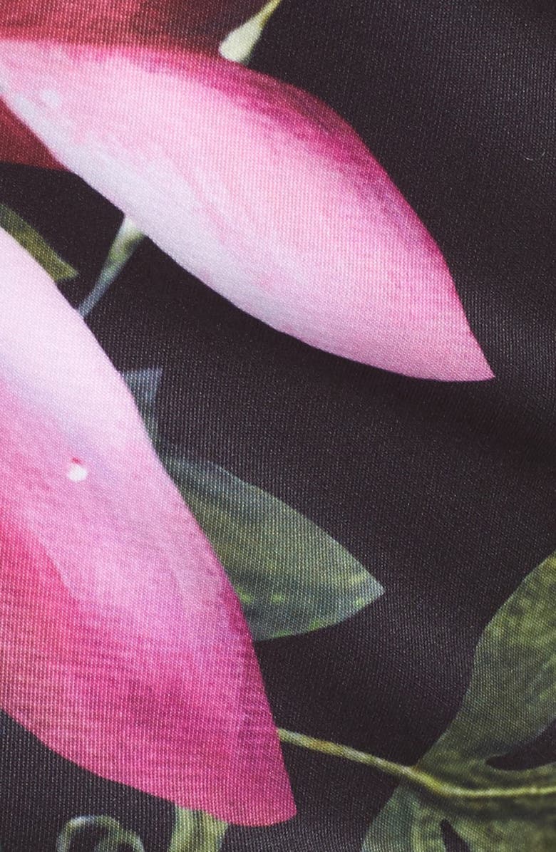 Ted Baker London 'Citrus Bloom' Print Sleeveless Body-Con Dress, Alternate, color, 