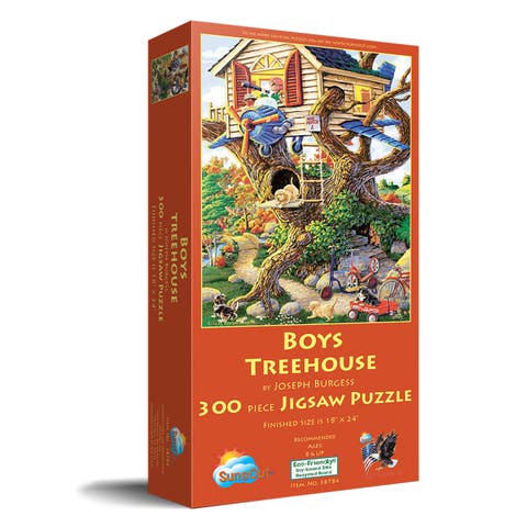 Boys Treehouse 300 piece Jigsaw Puzzle for Adults