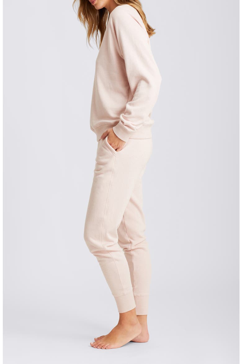 So Soft Fleecy Organic Cotton Pajamas, Alternate, color, PINK