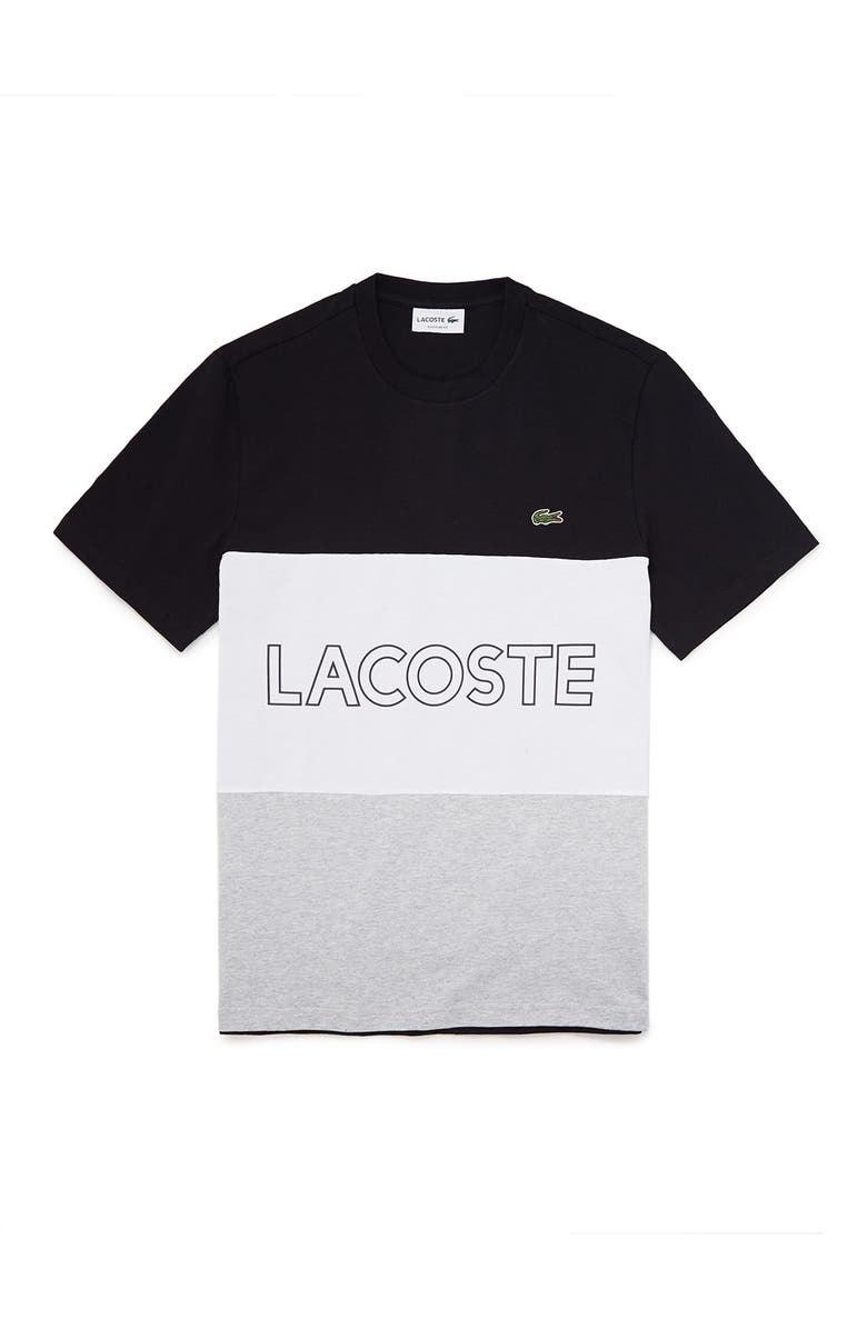 Lacoste Colorblock Short Sleeve Cotton T-Shirt, Main, color,