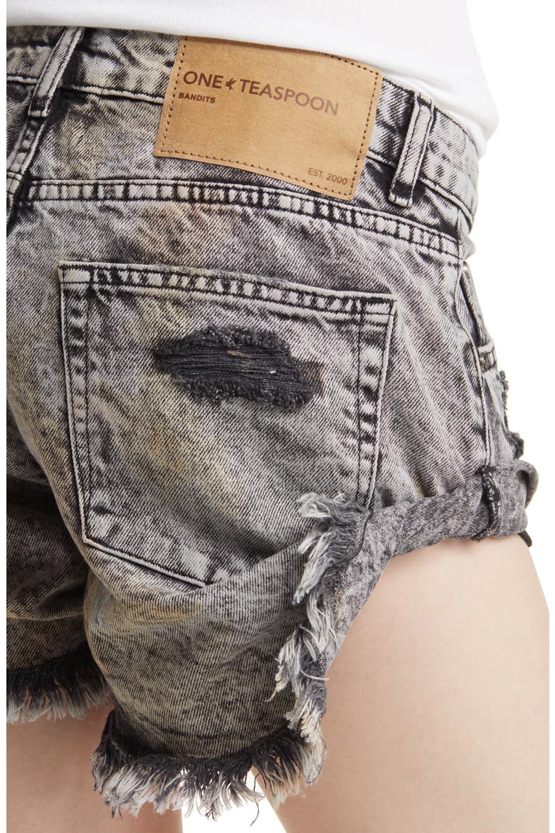 Bandits Low Rise Cutoff Denim Shorts, Alternate, color, SUNSET ACID