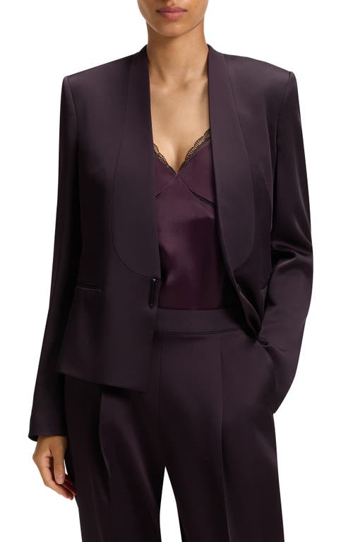 Hugo Boss Boss Jia One-button Blazer In Purple