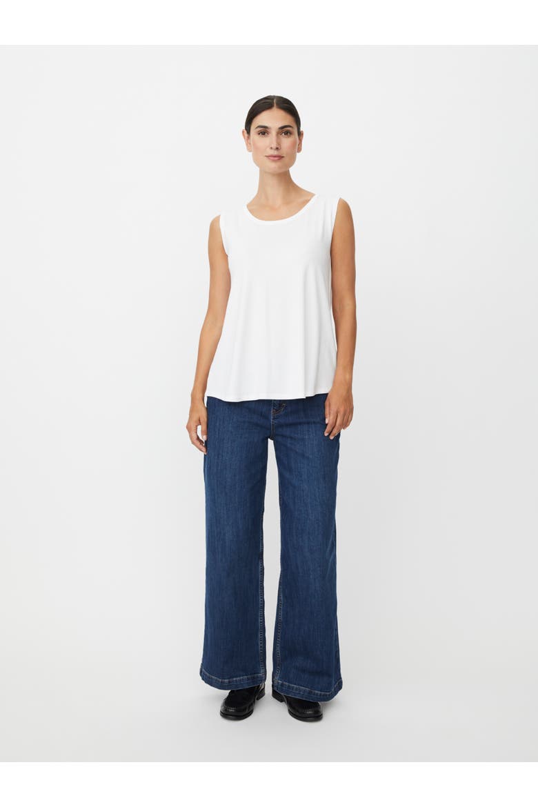 Maelisa Scoop Neck Sleeveless Top, Alternate, color, White