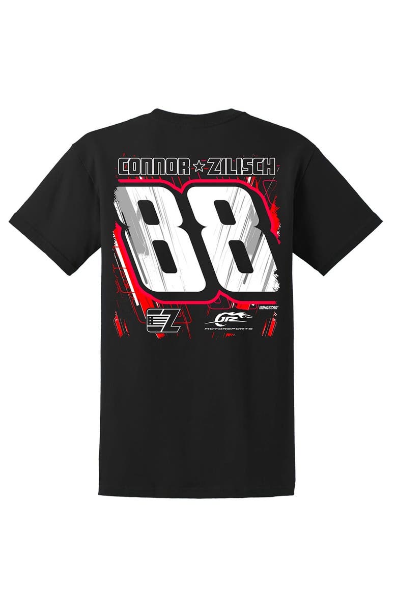 JR MOTORSPORTS OFFICIAL TEAM APPAREL Men's JR Motorsports Official Team Apparel Black Connor Zilisch Lifestyle T-Shirt, Alternate, color, Black