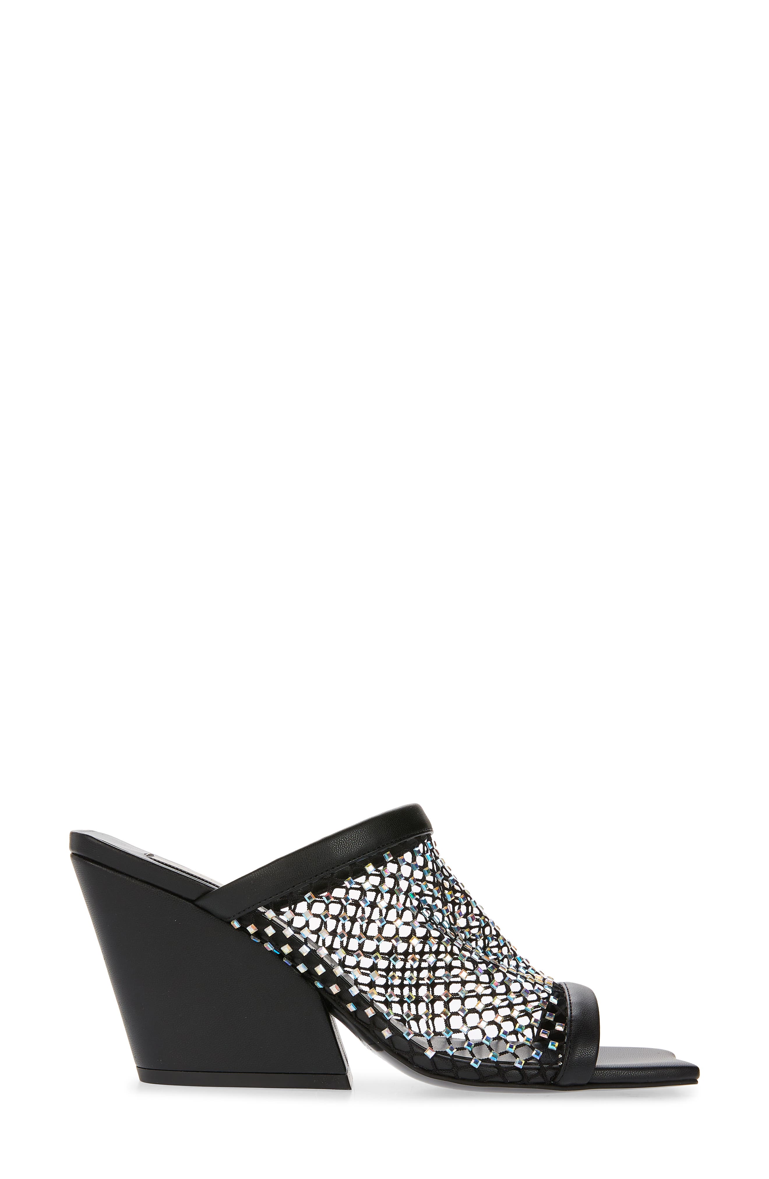 Stella McCartney Crystal Mesh Slide Sandal, Alternate, color, 