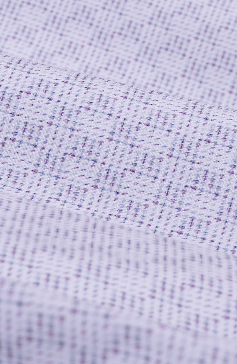 Bugatchi Devon OoohCotton<sup>®</sup> Geo Print Button-Up Shirt, Alternate, color, Orchid